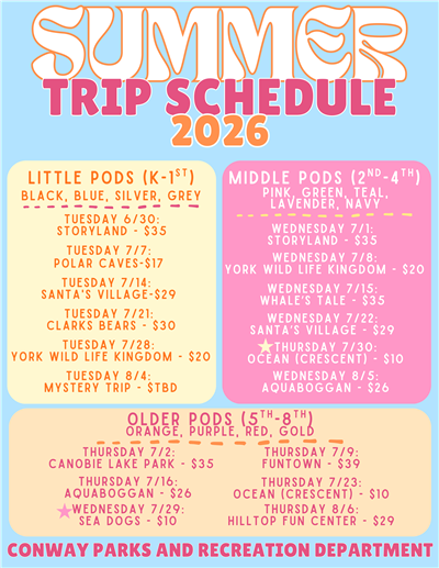 trip schedule 